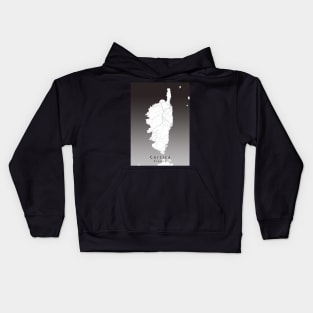 Corsica France Island Map Kids Hoodie